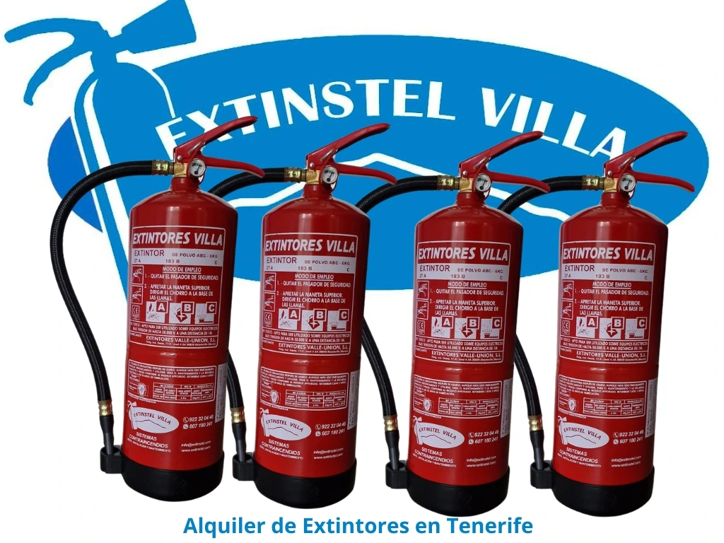 Alquiler de extintores en Tenerife